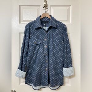 NEW Feltraiger Blue Flannel Casual Button Down Shirt XL Cabincore Outdoor Rugged